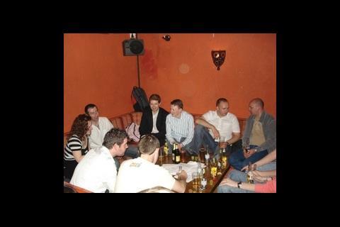 Young Engineers at bar Budda 